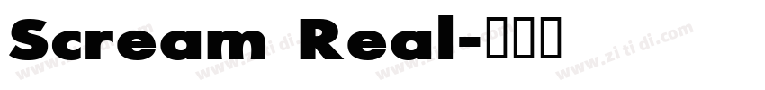 Scream Real字体转换
